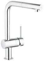 GROHE Minta Páková drezová batéria,obmedzovač prietoku,otočná výtoková trubica,chróm 32168 32168000