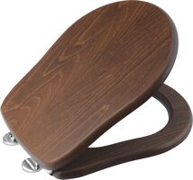 Kerasan RETRO WC sedátko, orech/chróm 109040