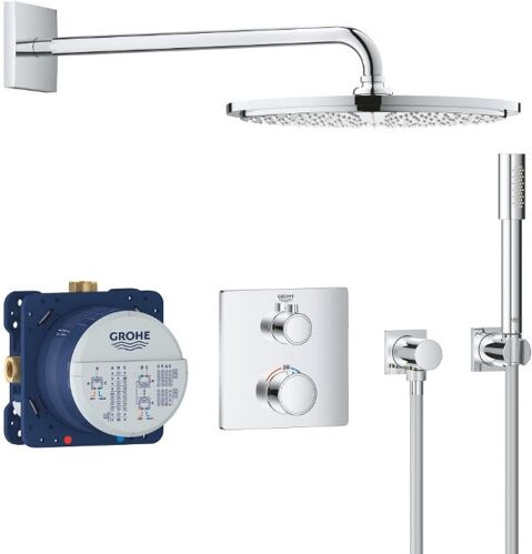 GROHE 34730000 GROTHERM Sprchový termost.set s hlavovou sprchou Cosmopolitan 310 Chróm 34730000