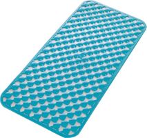 Aqualine GEO podložka do vane 36x71cm s protišmykovou úpravou, kaučuk, modrá 97367111