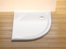 Ravak Vanička ELIPSO PRO-90 Flat Biely, štvrťkruhová z liateho mramoru R50 XA237711010