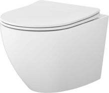 Cersanit Mito Desse Vortex WC závesné 49x36cm+sedátko Slim SoftClose EasyOf Duroplast Biel S4024-001