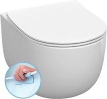 Kerasan FLO závesná WC misa, Rimless, 37x54 cm, biela 311101 Kerasan FLO závesná WC misa, Rimless, 37x54 cm, biela 311101