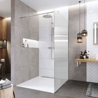 Mereo Sprchová stena WALK IN, Novea, 120 x 2000 cm, chróm ALU, sklo Line CK10604HL