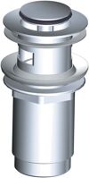 ALCA Výpusť umývadlová CLICK/CLACK 5/4" celokovová s prepadom, malá zátka A391