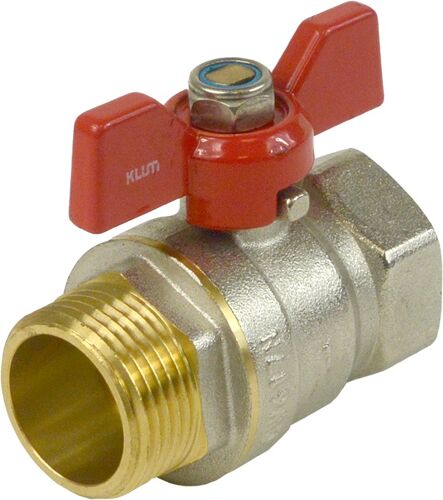Klum Kohút guľový kovaný s motýľom, voda, MxF, 1/2" CR172DA