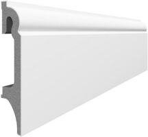 VOX Espumo 301 soklová lišta pre podlahy rozmer 2400x80x16 mm Biela