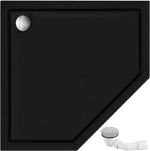 REA sprchová vanička Diamond 90x90 Čierna REA-K8543