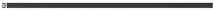 Rako TENDENCE listela 60 x 1,3 x 1 cm, čierna, WLASW052, 1.tr.