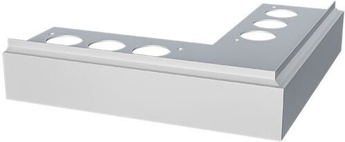 Celox hliníkový vonkajší roh pre profil PRIAMY/FLEXI 250x250 mm Hnedý