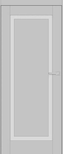 ERKADO SET Rámové dvere FRÉZIA 9 presklené, CPL Laminát Popolavá St + zárubeň