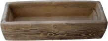 JAPE Koryto - extra veľký kvetináč 28x78x18,5cm, betón-imitácia dreva