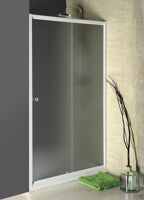 Aqualine AMADEO posuvné sprchové dvere so niky/kútu 1200 mm, sklo Brick, rám Biely Aqualine AMADEO posuvné sprchové dvere so niky/kútu 1200 mm, sklo Brick, rám Biely