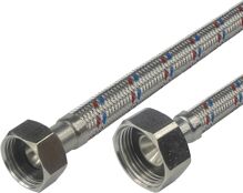 Klum Hadica pripojovacia nerez 10x14, FxF, 1/2"x3/4", 150cm CR458E