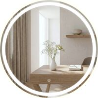 REA LED okrúhle podsvietené zrkadlo BAS 80 cm HOM-09520