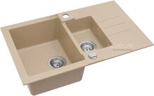 Alveus ROCK 70 kuchynský granitový drez so sifónom 78x48 - G-51 Beige 1090954
