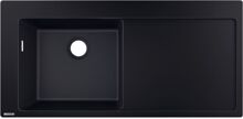 Hansgrohe S51 S5110-F45 granitový drez 1030x490x190 mm,odkvapová plocha Grafitová Čierna Lavý