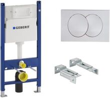 Geberit 111.154.11.2 set Duofix DELTA inštalačný WC modul do sadrokartónu a tlačítko a kotvy GEB111.154.11.2