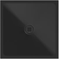 GSI Keramická sprchová vanička, štvorec 80x80x2cm, čierna mat GSI Keramická sprchová vanička, štvorec 80x80x2cm, čierna mat