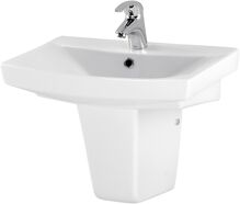 Cersanit CARINA 55 Umývadlo nábytkové 55x44cm s prepadom, otvor pre bat, Biela K31-005