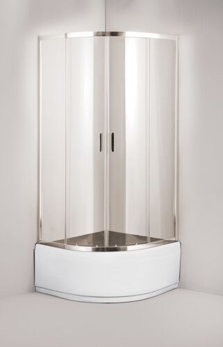 Hopa TOLEDO PLUS Štvrťkruhový sprchový kút 90x90x150cm R550, Chróm Al, sklo Grape+ Vanička