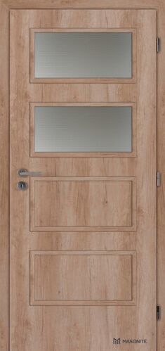 Doornite CPL-Premium laminátové DOMINANT 2 SKLO Natural interiérové dvere, DTD (1)
