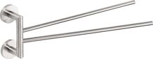 Sapho X-STEEL otočný držiak na uteráky dvojitý 420mm, brúsená nerez XS405