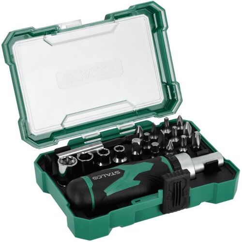 STALCO Bity ocelové, S2 25 mm s adaptérem, set 19 ks