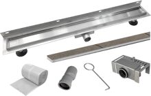 Mereo Odtokový sprchový žľab k stene 80 cm, vr. roštu TILE CZ182