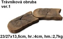 JAPE Trávniková obruba 1 verzia 13,5x27x4cm, betón-imitácia dreva, exteriér-mrazuvzdorná TOv1