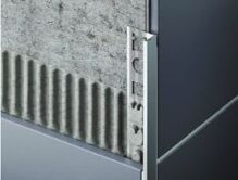 Celox Ukončovací profil tvar „L" hranatý, Al-Elox Čierny, pre obklad 8 mm dĺžka 2,5 m 408003