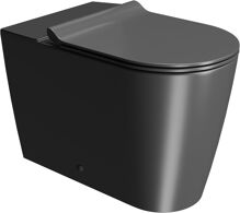 GSI KUBE X kombi WC misa spodný/zadný odpad, Swirlflush, 36x63cm, čierna dual-mat GSI KUBE X kombi WC misa spodný/zadný odpad, Swirlflush, 36x63cm, čierna dual-mat
