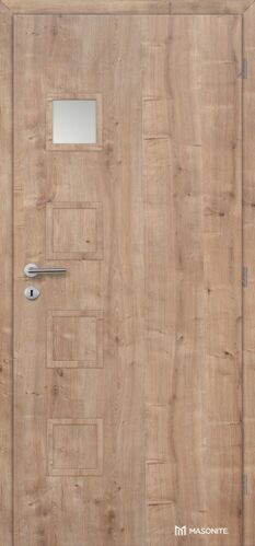 Doornite CPL-Premium laminátové GIGA 1 SKLO Dub prírodný-vertikálny interiérové dvere