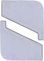 Celox univerzálna krytka pre balkónový profil Maxi SvetloŠedá RAL 7035 Pravá/Ľavá 2ks 395609