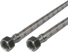 Klum Hadica pripojovacia nerez 8x12, FxF, 3/8"x3/8", 80cm CR258C