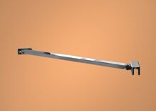 Aquatek C33 rohová vzpera pre sklo 6-8 mm hranatá 30 cm Chróm C3330