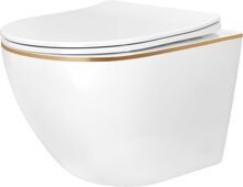 REA závesné WC Carlo Mini Tornado NFQ Zlatá EDGE REA-C6801