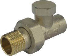 Klum Radiatorové šróbenie, uzatvaracie, priame, 1,2"x15 mm PR8090