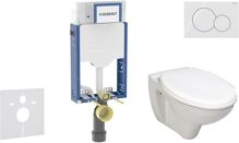 Geberit SET Kombifix 110.302.00.5 závesné WC Taurus sedátko SoftClose tlačítko Sigma 01 Alpská Biela