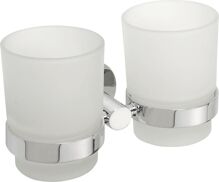Sapho X-ROUND dvojitý držiak pohárov, chróm XR902