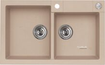 Alveus ROCK 90 kuchynský granitový drez so sifónom 78x48 - G-55 Beige 1090962