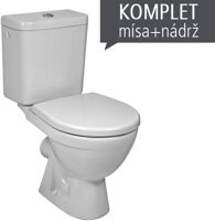 Jika LYRA PLUS WC-kombi stojace, vodorovný odpad,bočné napúšťanie,vr.nádržky