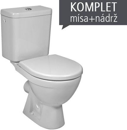 Jika LYRA PLUS WC-kombi stojace, vodorovný odpad,bočné napúšťanie,vr.nádržky