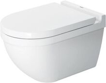 Duravit Starck 3 WC závesné 36,5x54 cm,hlboké splach.,Durafix,Biela WC sedátko SoftClose 42250900A1