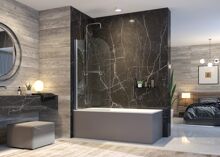 Aquatek GLASS L1 vaňová zástena 80/140 chróm, sklo číre Aquatek GLASS L1 vaňová zástena 80/140 chróm, sklo číre