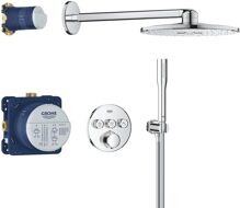Grohe Precision SmartControl sprchový podomietkový termostatický set s telesom Chróm