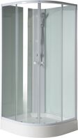 Aqualine AIGO štvrťkruhová sprchová zástena 900x900x2060mm, číre skloavanička sprcha
