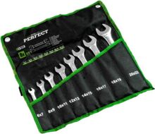 STALCO Sada kľúčov očkoplochých, leštených, 6 - 22 mm PERFECT, set 8 ks