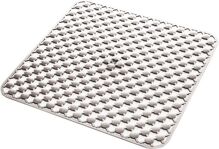 Aqualine GEO podložka do sprchového kúta 53x53cm s protišmykovou úpravou, kaučuk. biela 97535302