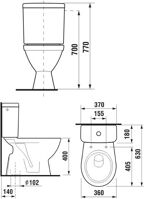 Jika LYRA PLUS WC-kombi stojace, zvislý odpad, spodné napúšťanie 1/2",vr.nádržky H8263870002423 (1)